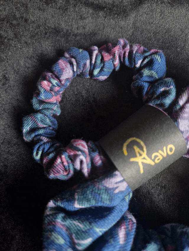 Purple Meadow Scrunchies Set