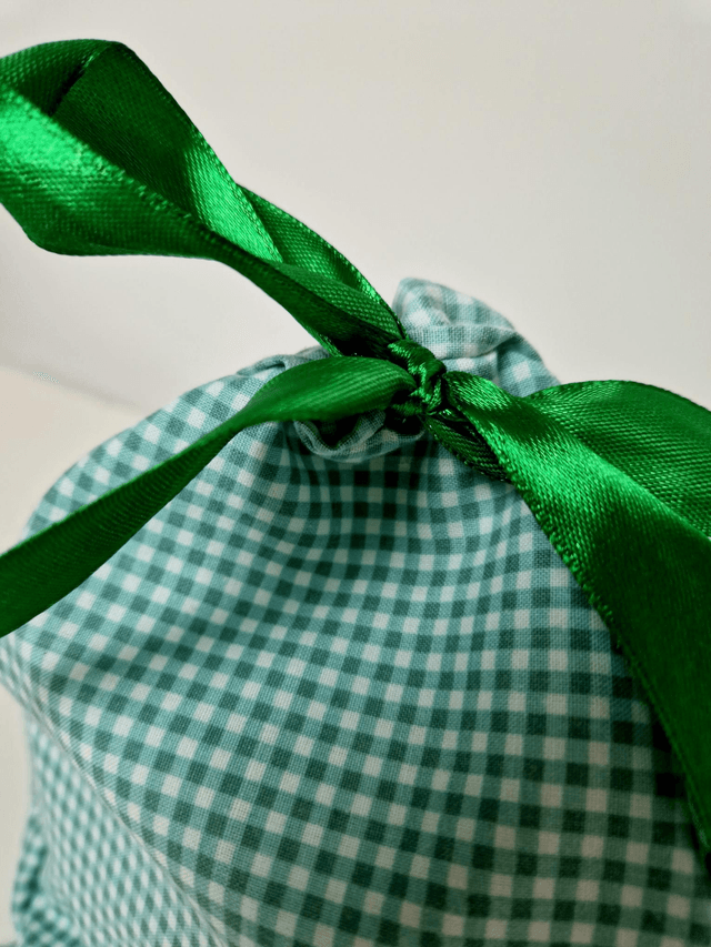 Gift pouch Green checkered