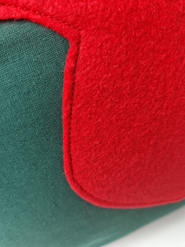 Reindeer pillow green/ Christmas pillow filled