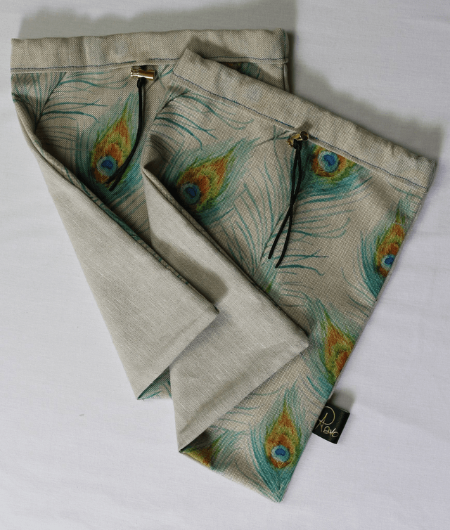 Peacock Pouches Set 2