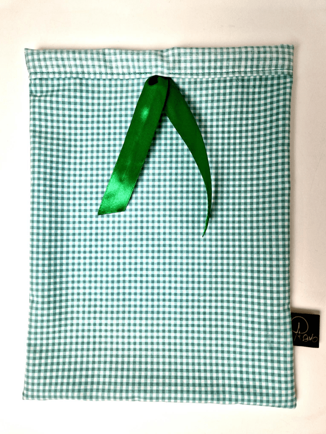 Gift pouch Green checkered