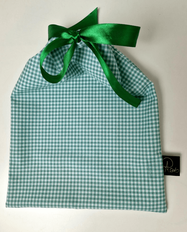 Gift pouch Green checkered